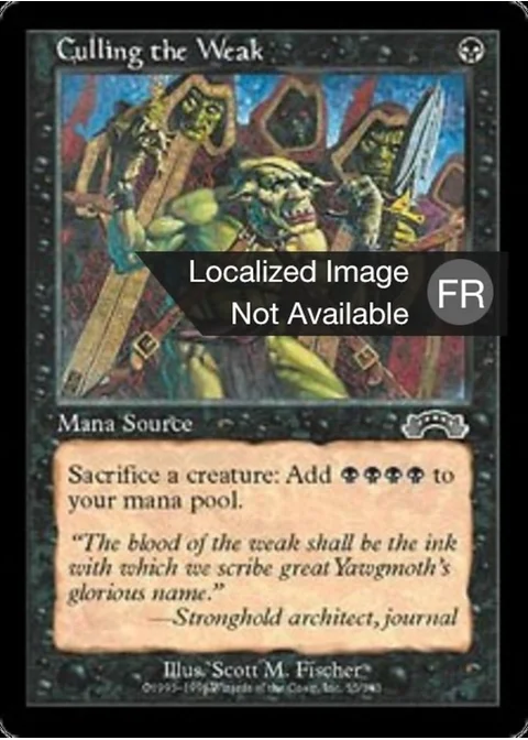 Sacrifice des faibles