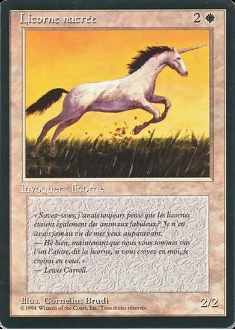 Licorne nacrée