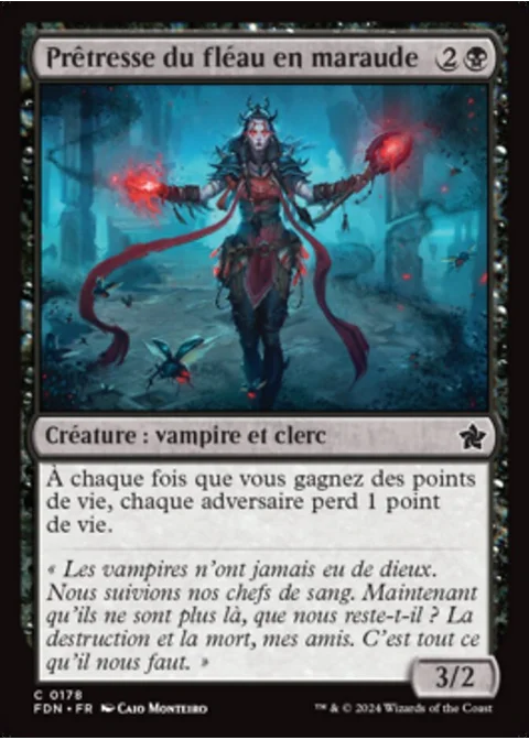 Prêtresse du fléau en maraude