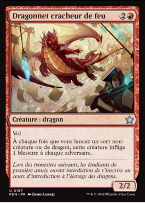 Dragonnet cracheur de feu