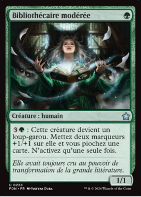 Bibliothécaire modérée