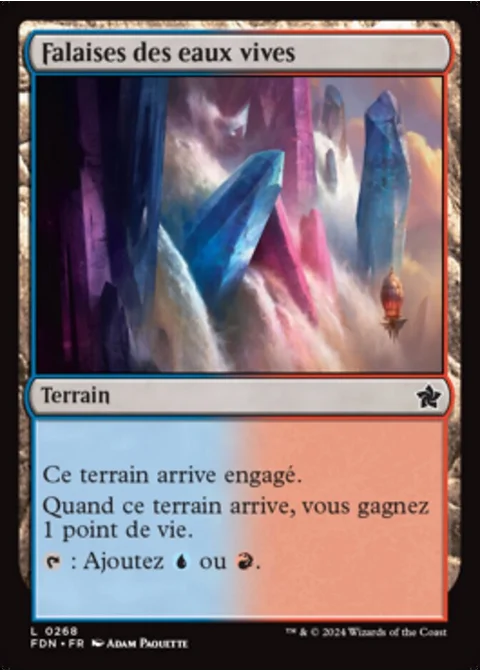 Falaises des eaux vives