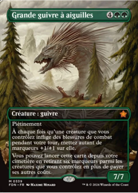 Grande guivre à aiguilles