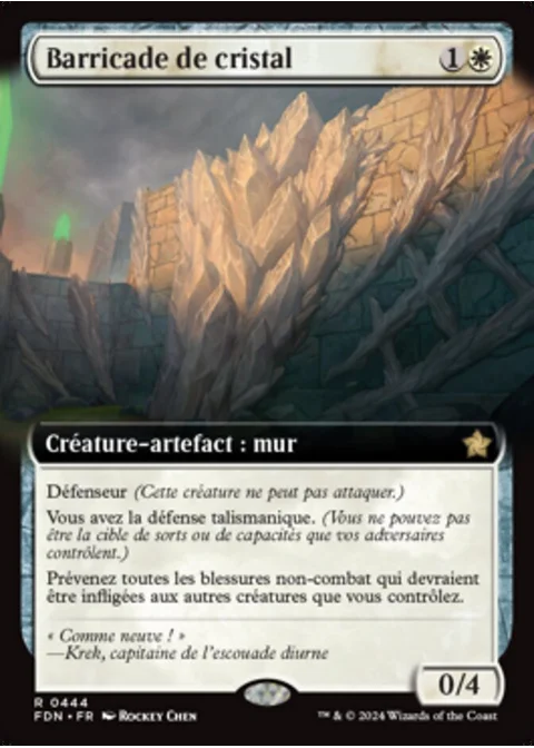 Barricade de cristal