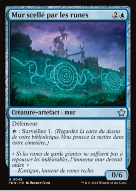 Mur scellé par les runes