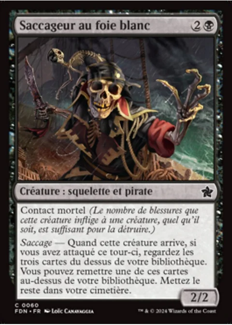 Saccageur au foie blanc