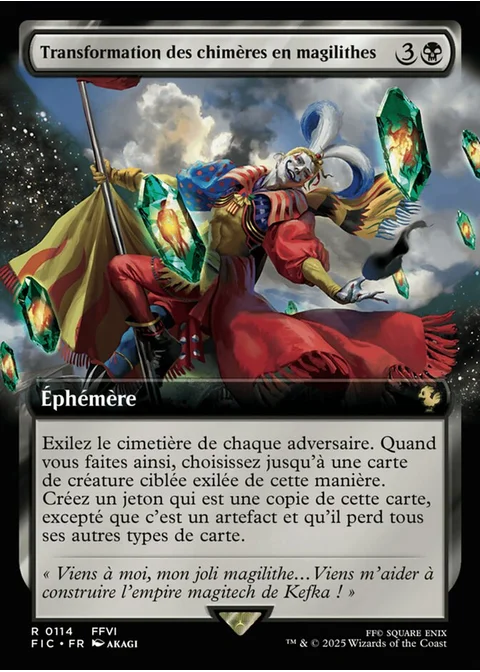 Transformation des chimères en magilithes