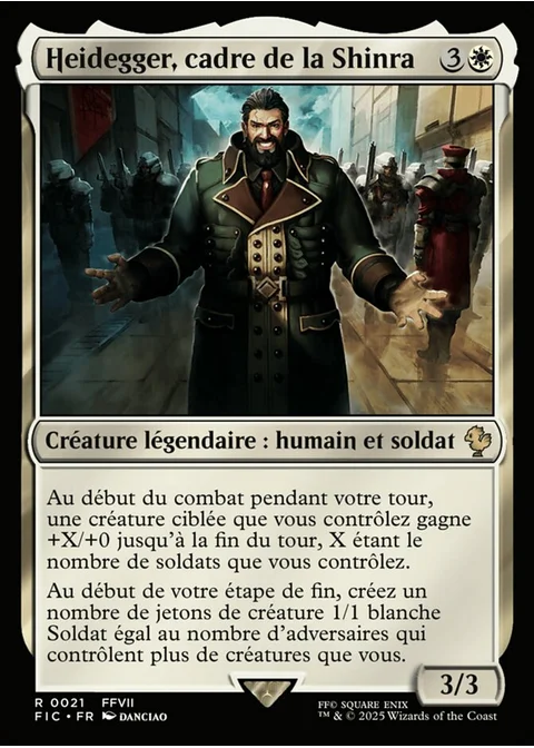 Heidegger, cadre de la Shinra