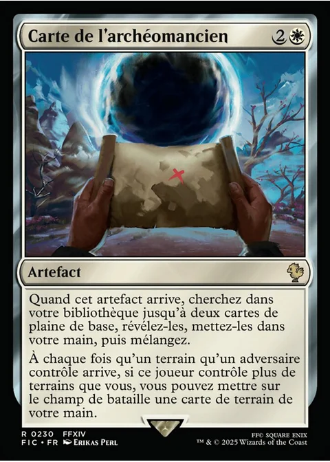 Carte de l'archéomancien