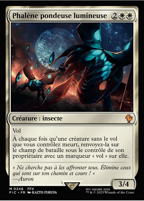 Phalène pondeuse lumineuse