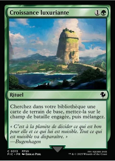 Croissance luxuriante