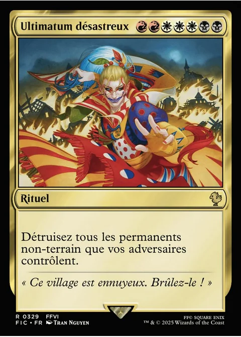 Ultimatum désastreux