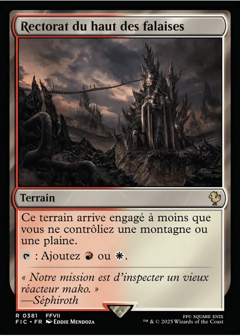 Rectorat du haut des falaises