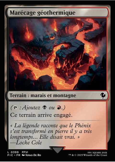 Marécage géothermique