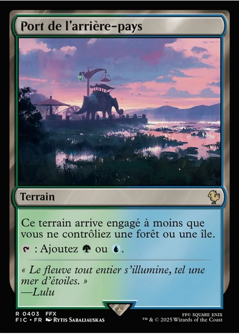 Port de l'arrière-pays