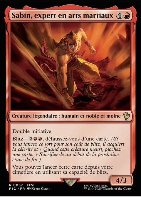 Sabin, expert en arts martiaux