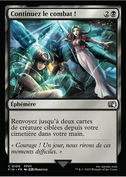 Continuez le combat !