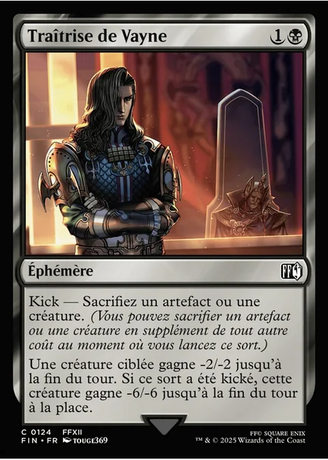 Traîtrise de Vayne