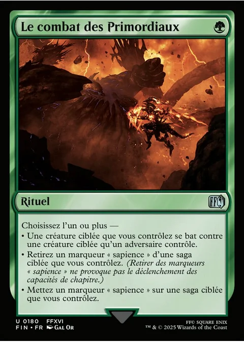 Le combat des Primordiaux