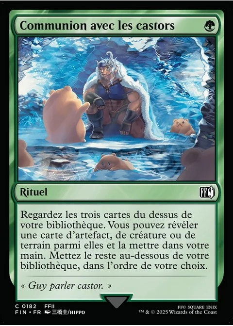 Communion avec les castors