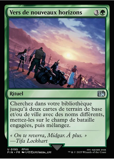 Vers de nouveaux horizons