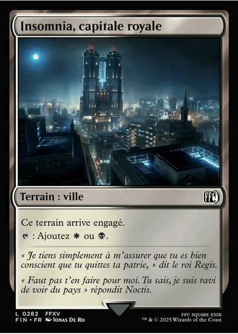 Insomnia, capitale royale