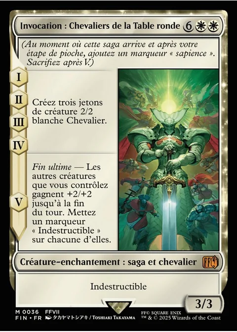 Invocation : Chevaliers de la Table ronde