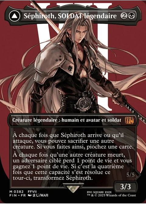 Séphiroth, SOLDAT légendaire