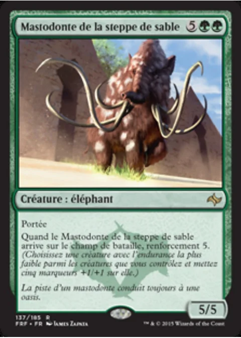 Mastodonte de la steppe de sable