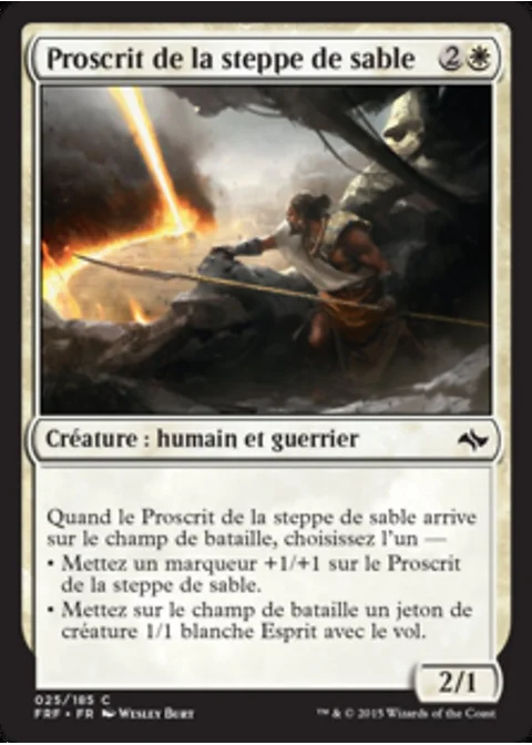 Proscrit de la steppe de sable