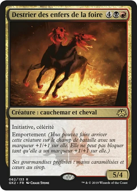 Destrier des enfers de la foire