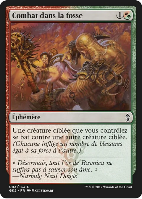 Combat dans la fosse