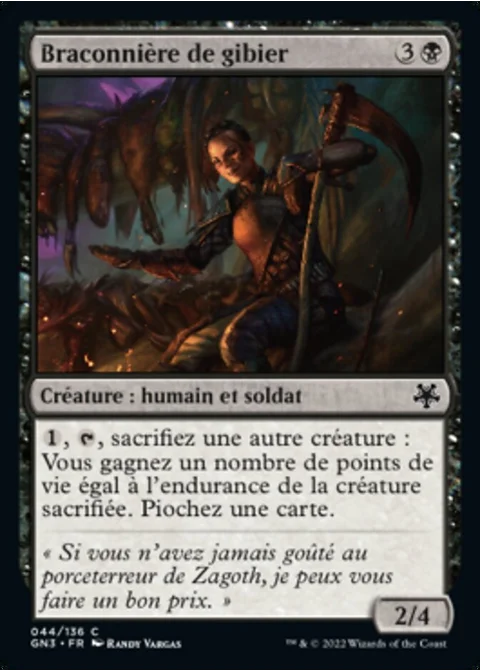 Braconnière de gibier