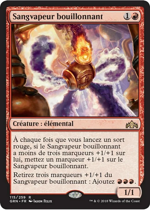 Sangvapeur bouillonnant