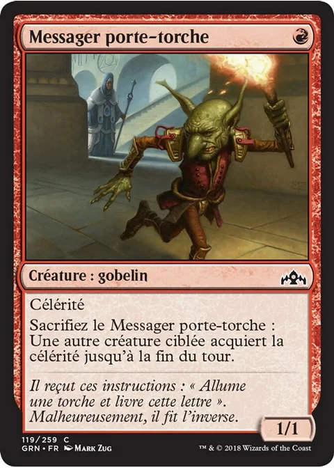 Messager porte-torche