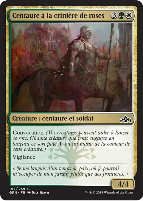 Centaure à la crinière de roses