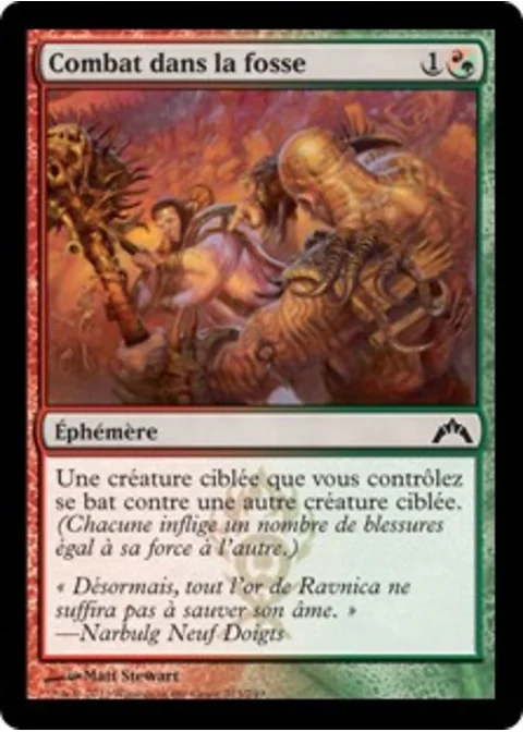 Combat dans la fosse