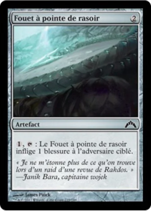 Fouet à pointe de rasoir