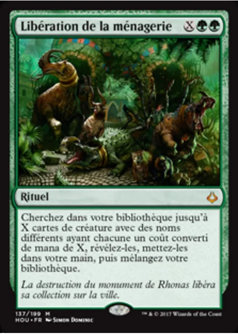 Libération de la ménagerie