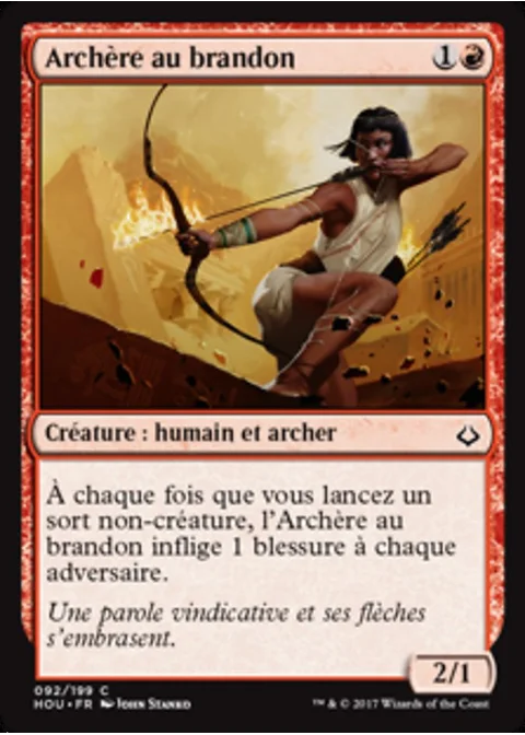 Archère au brandon