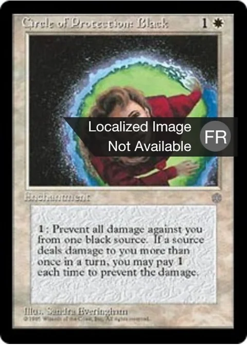 Cercle de protection : noir