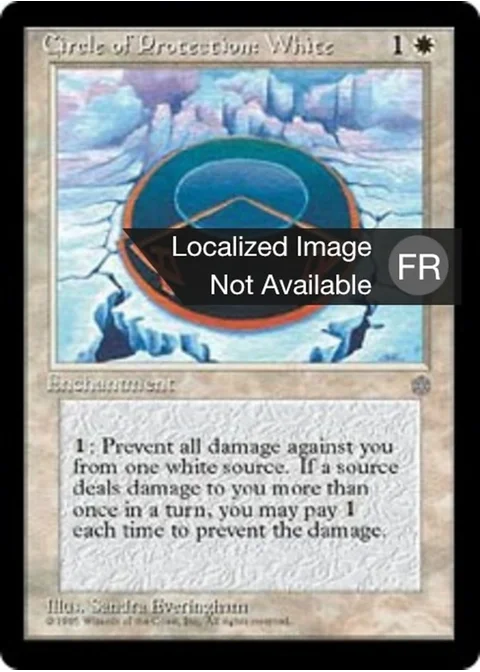 Cercle de protection : blanc