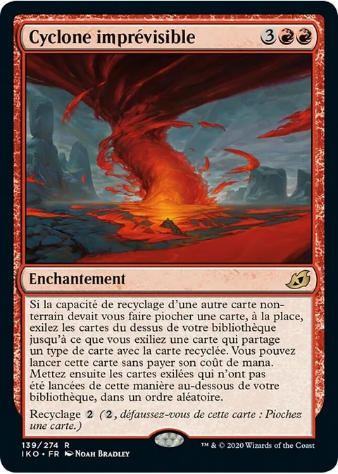 Cyclone imprévisible