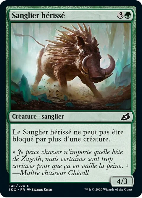 Sanglier hérissé