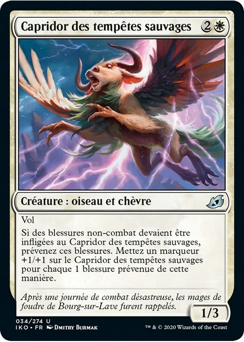 Capridor des tempêtes sauvages