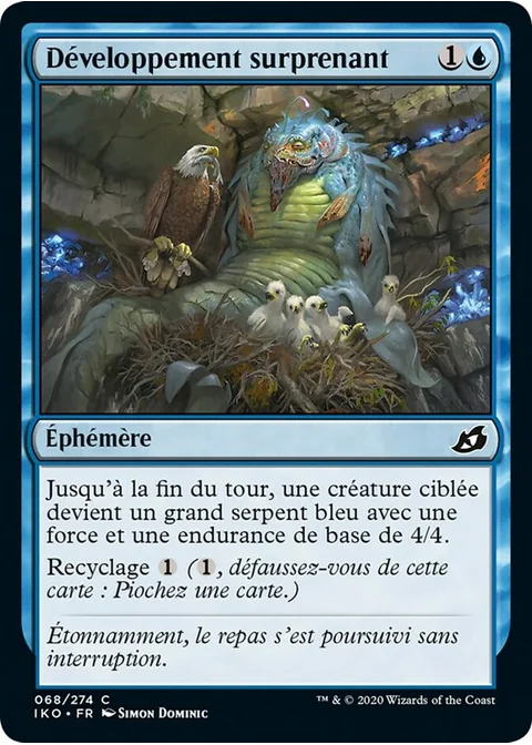 Développement surprenant