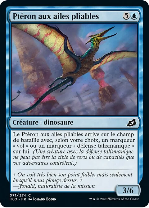 Ptéron aux ailes pliables