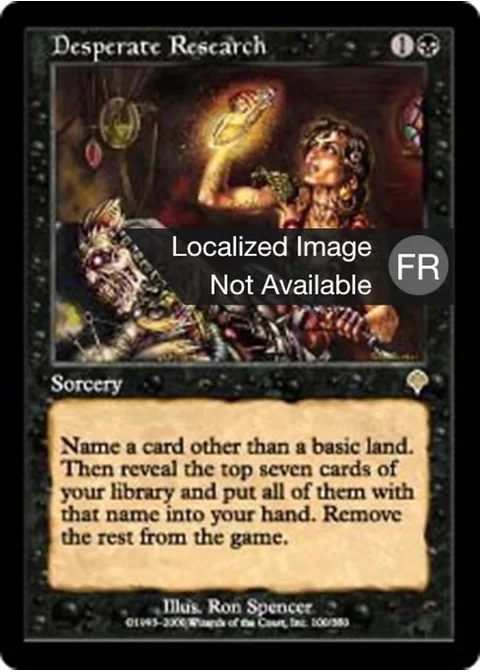 Recherche désespérée