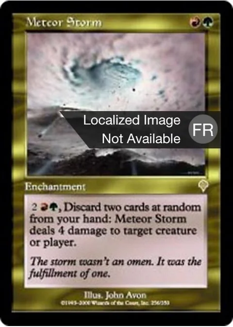 Tempête de métérores