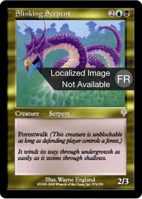 Grand serpent sinueux